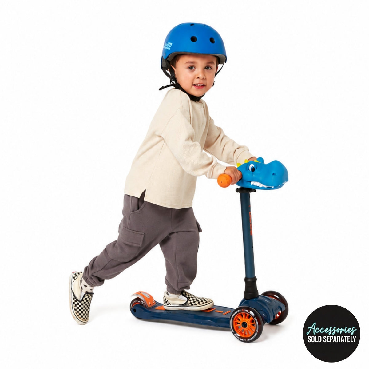 I-Glide 3-Wheel Kids Scooter - Blue/Orange