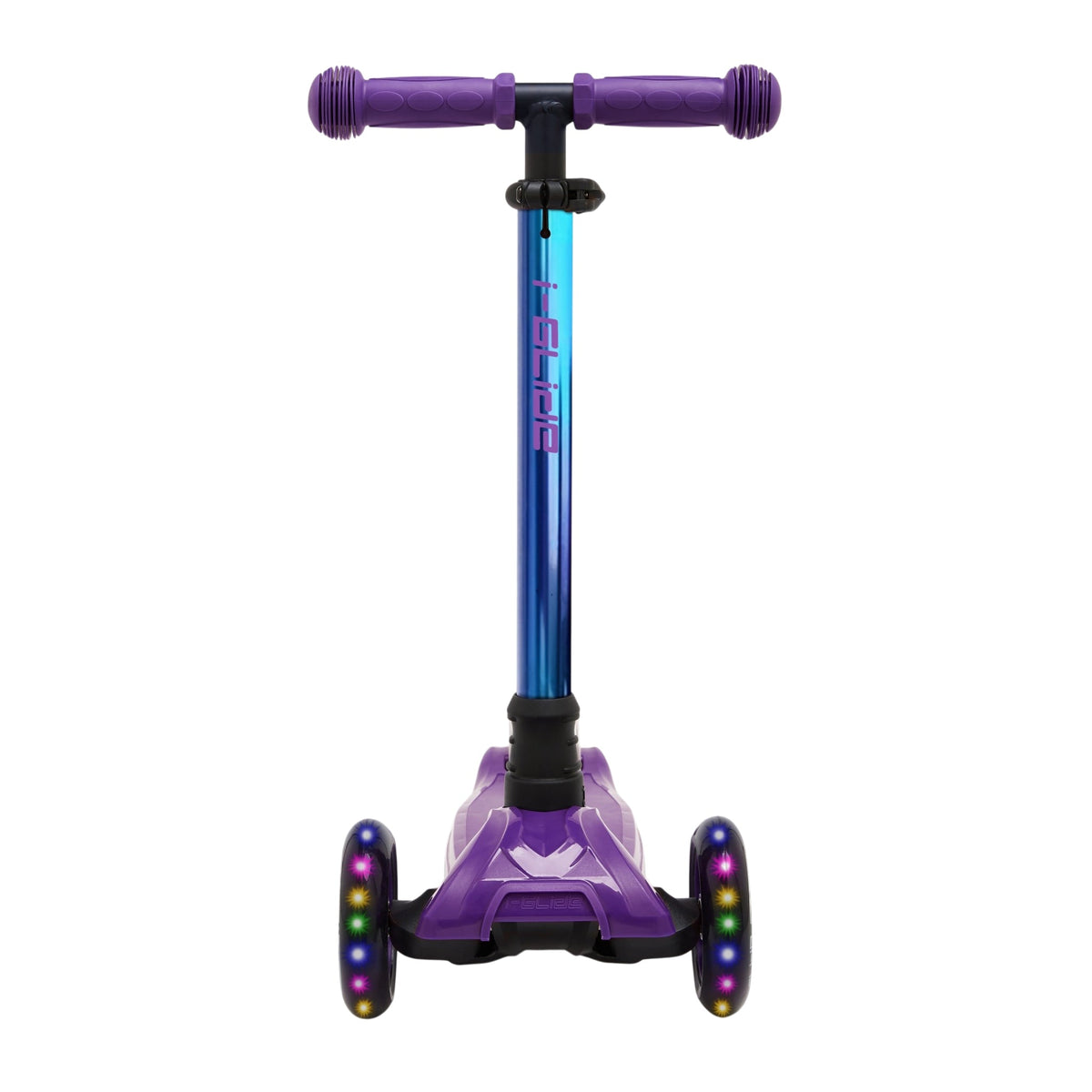 I-Glide 3-Wheel Kids Scooter - Purple/Blue/Neochrome