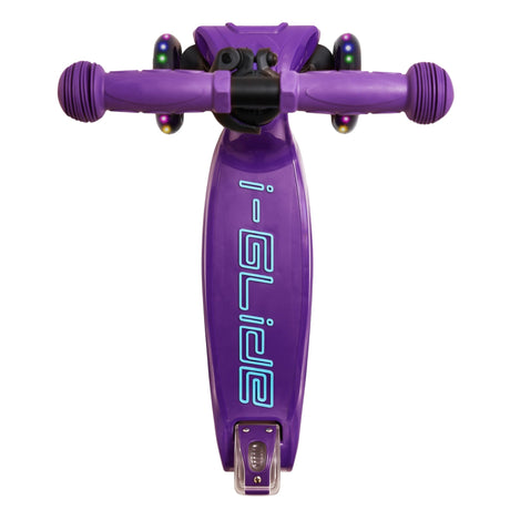 I-Glide 3-Wheel Kids Scooter - Purple/Blue/Neochrome