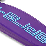 I-Glide 3-Wheel Kids Scooter - Purple/Blue/Neochrome