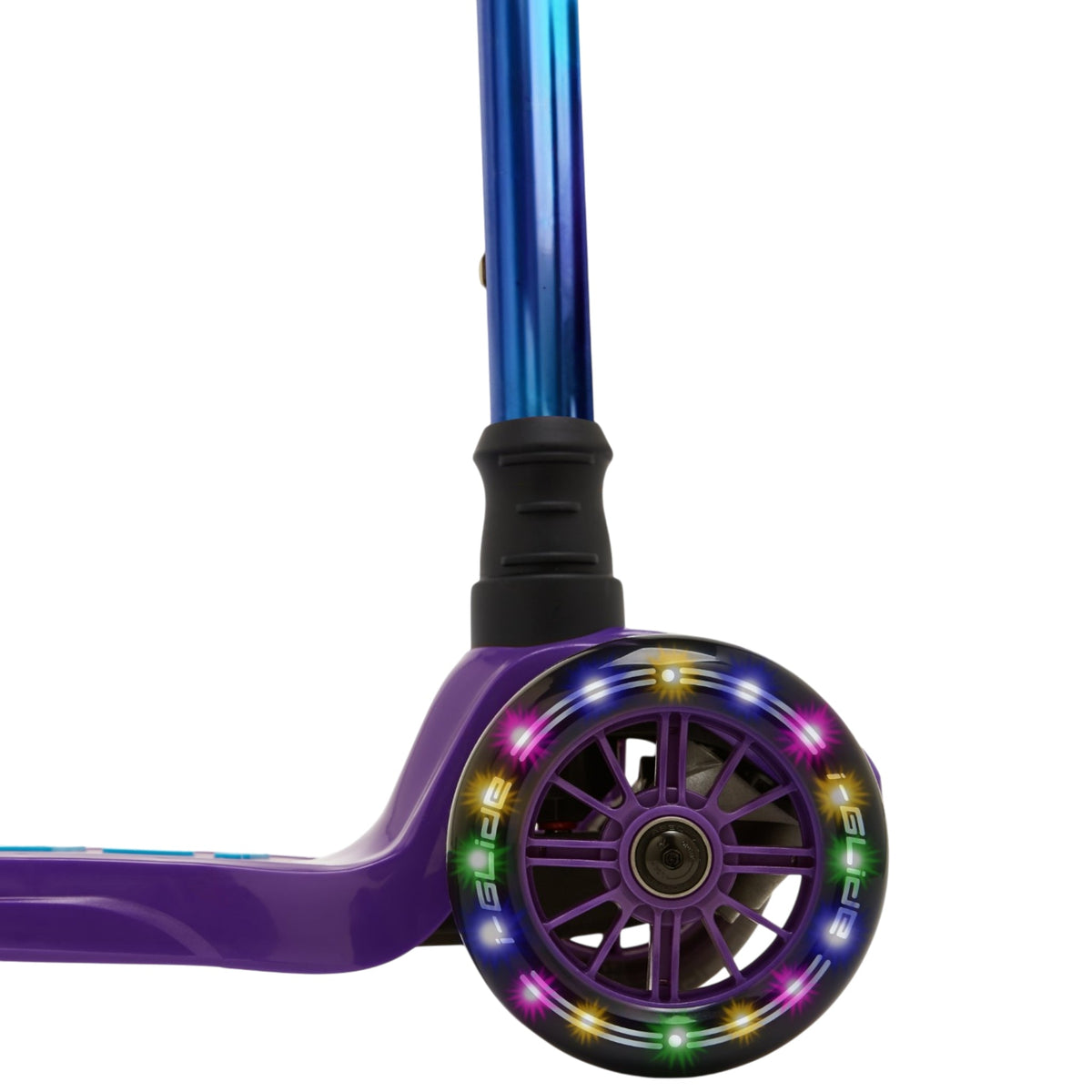 I-Glide 3-Wheel Kids Scooter - Purple/Blue/Neochrome