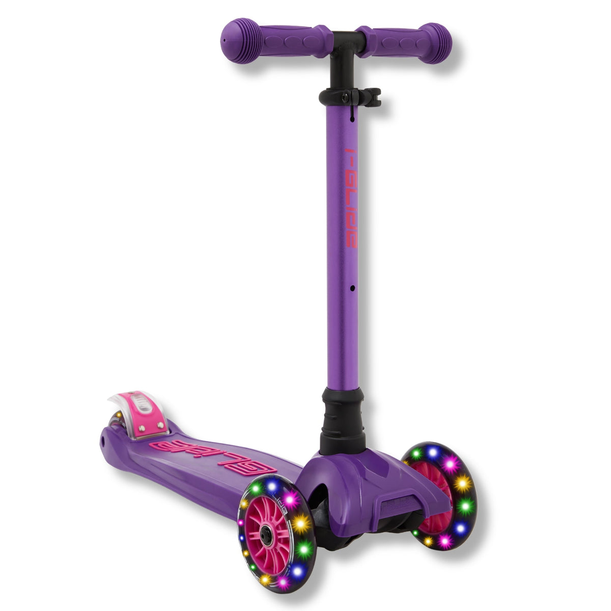 I-Glide 3-Wheel Kids Scooter - Purple/Pink