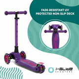 I-Glide 3-Wheel Kids Scooter - Purple/Pink