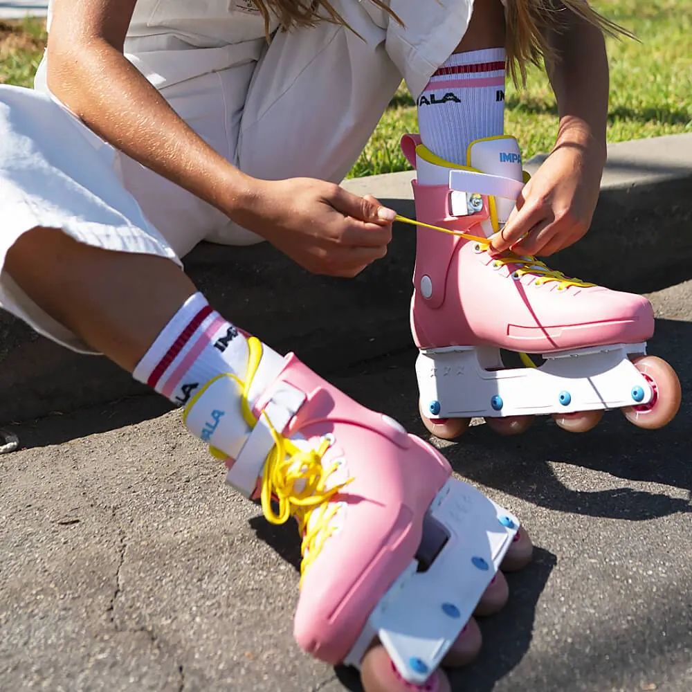 Impala Lightspeed Aggressive Skates - Pink/Yellow