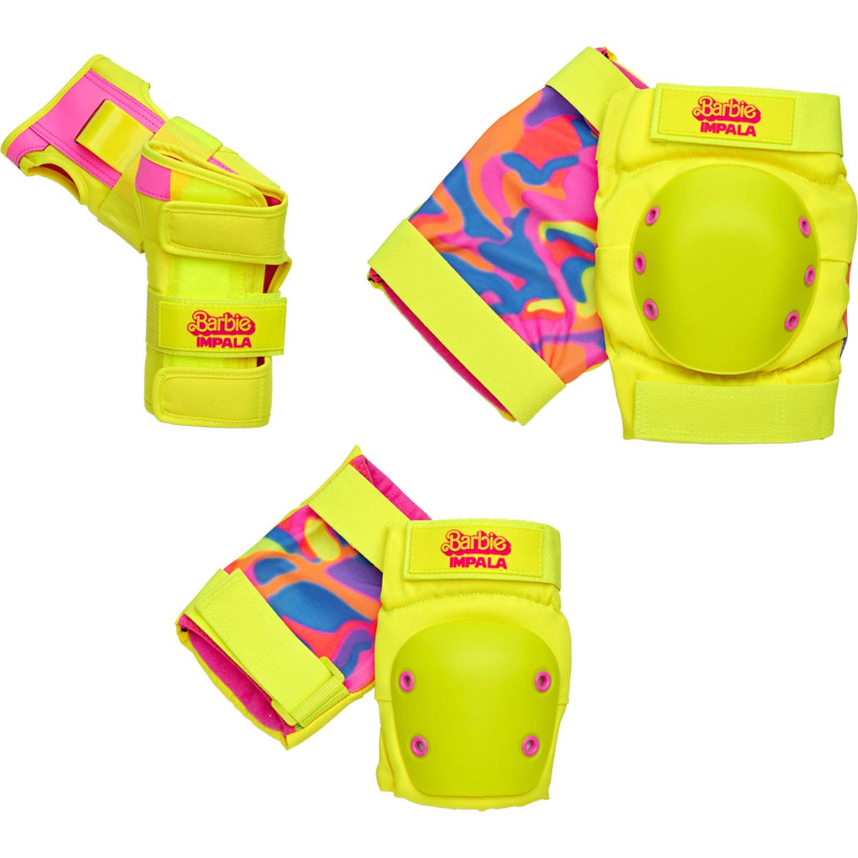 Impala Protective Youth Pad Set - Barbie Bright Yellow
