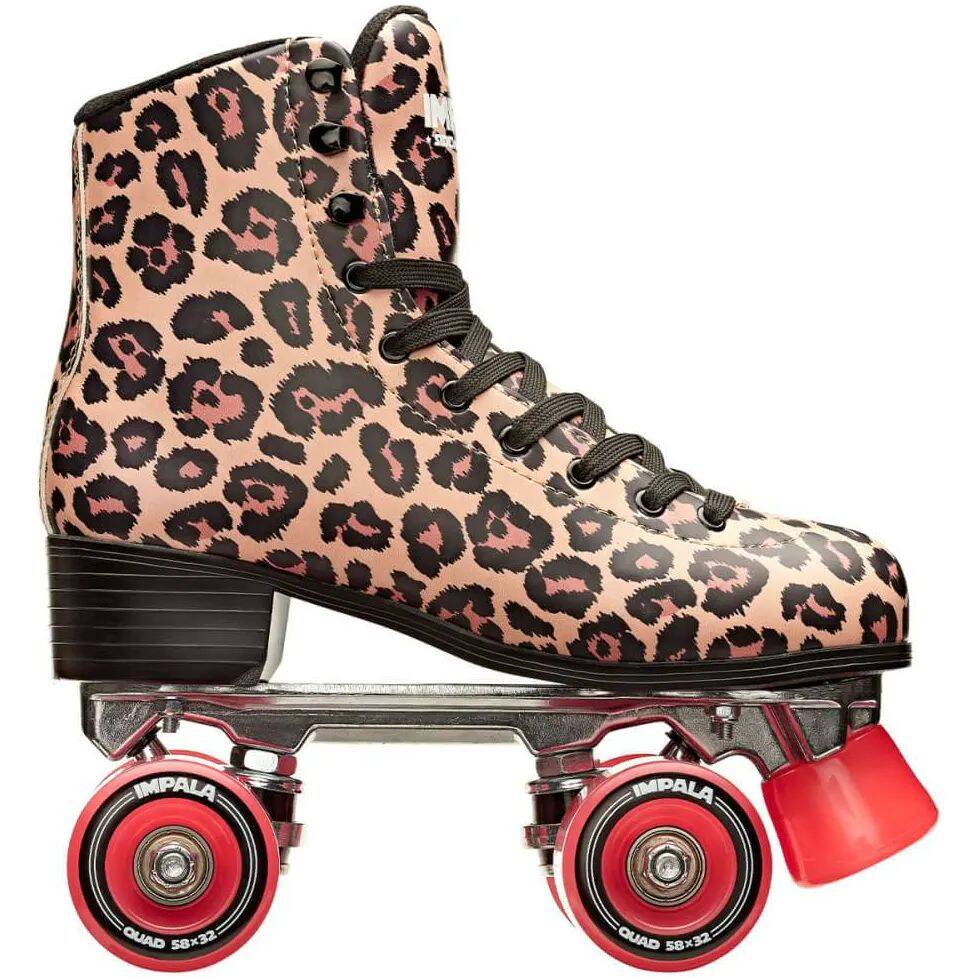 Impala Quad Roller Skates - Leopard