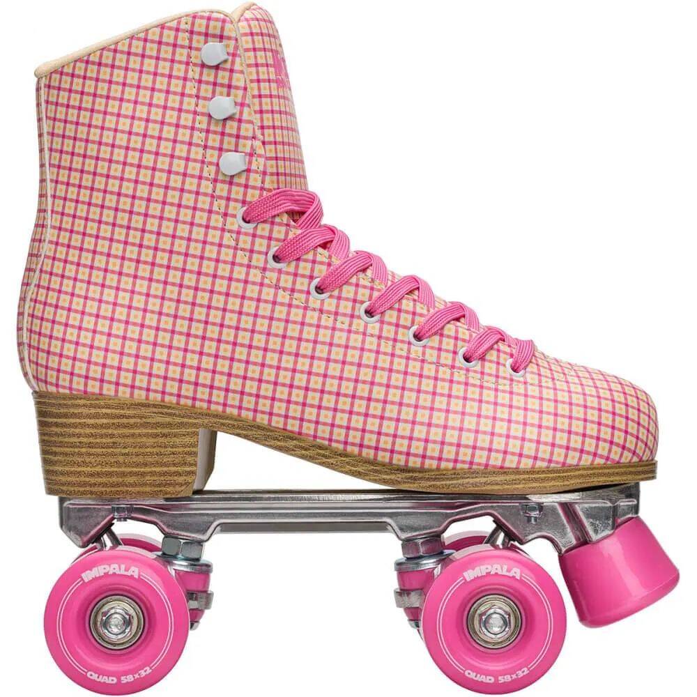 Impala Quad Roller Skates - Pink Tartan