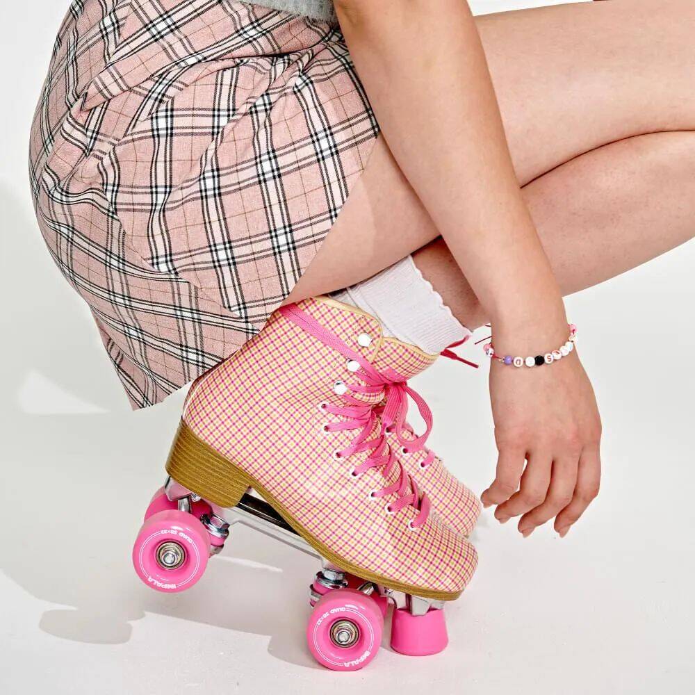 Impala Quad Roller Skates - Pink Tartan