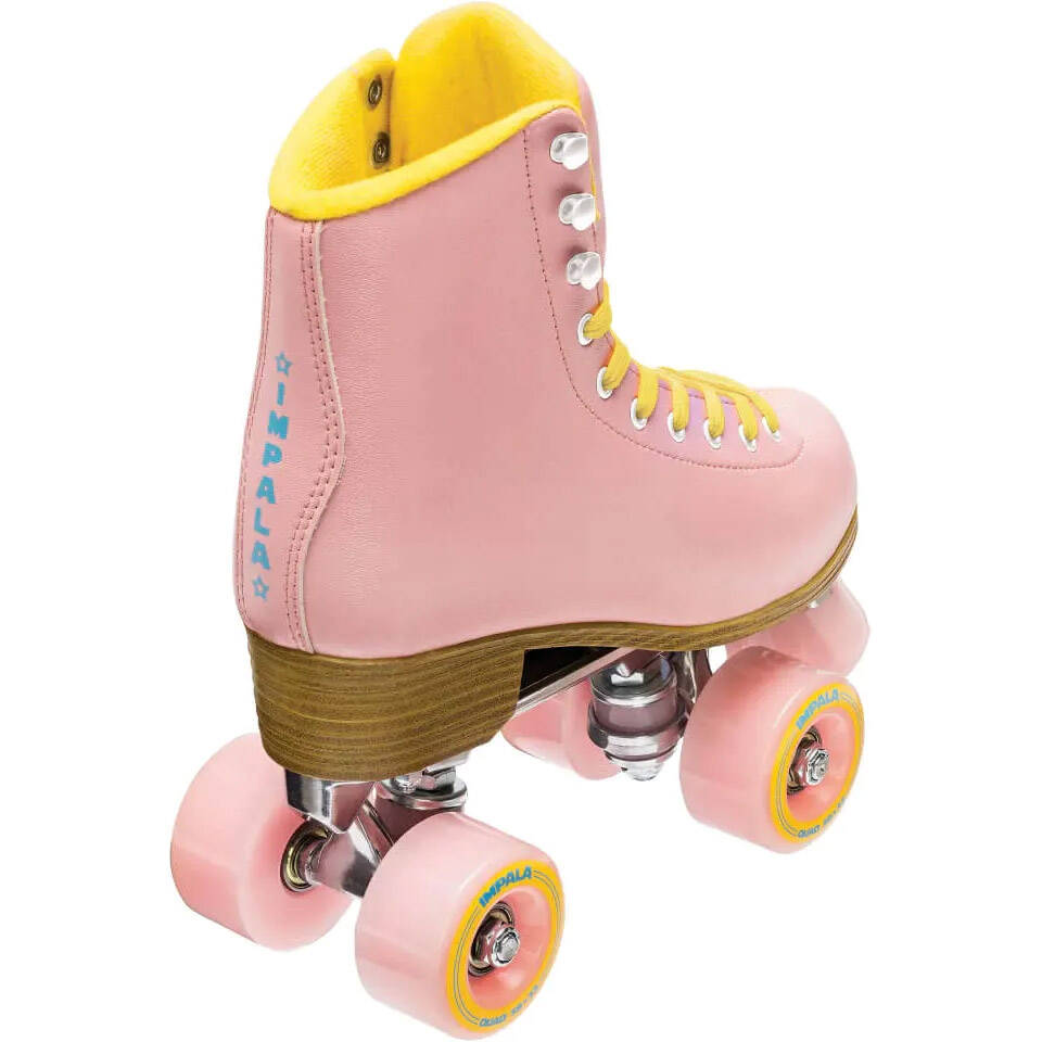 Impala Quad Roller Skates - Pink/Yellow