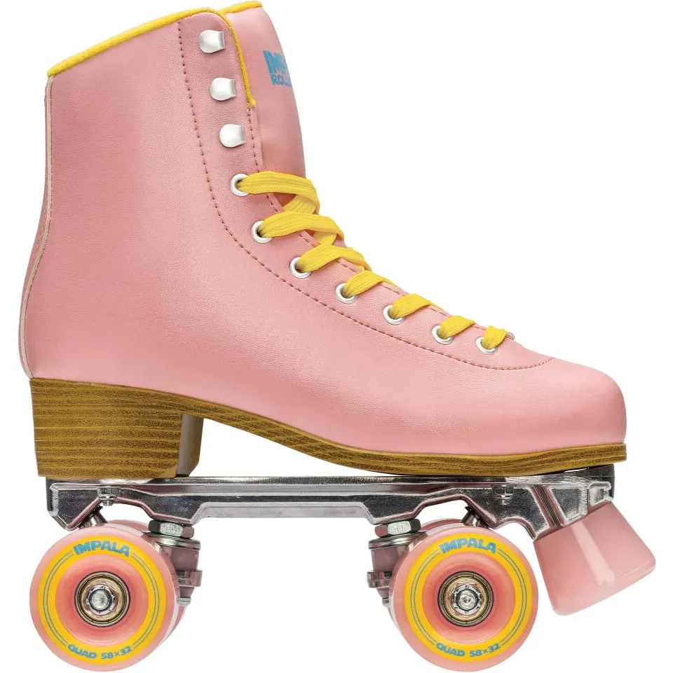Impala Quad Roller Skates - Pink/Yellow