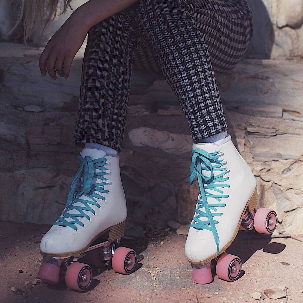 Impala Quad Roller Skates - White/Pink