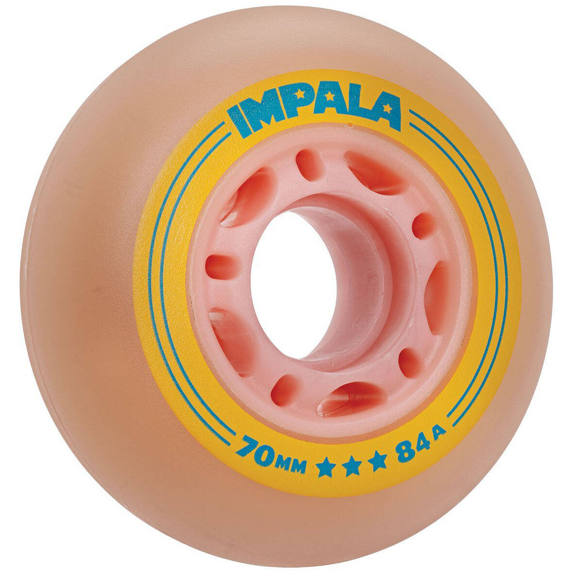 Impala Inline Skate Wheels 70mm - Pink/Yellow