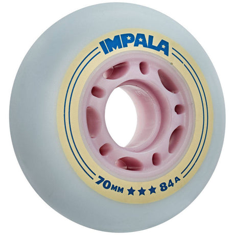 Impala Inline Skate Wheels 70mm - Sky Blue/Yellow