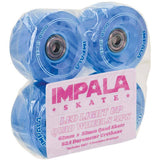 Impala Light Up Quad Roller Skate Wheels 62mm - Blue