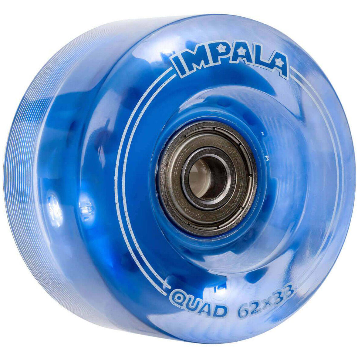 Impala Light Up Quad Roller Skate Wheels 62mm - Blue
