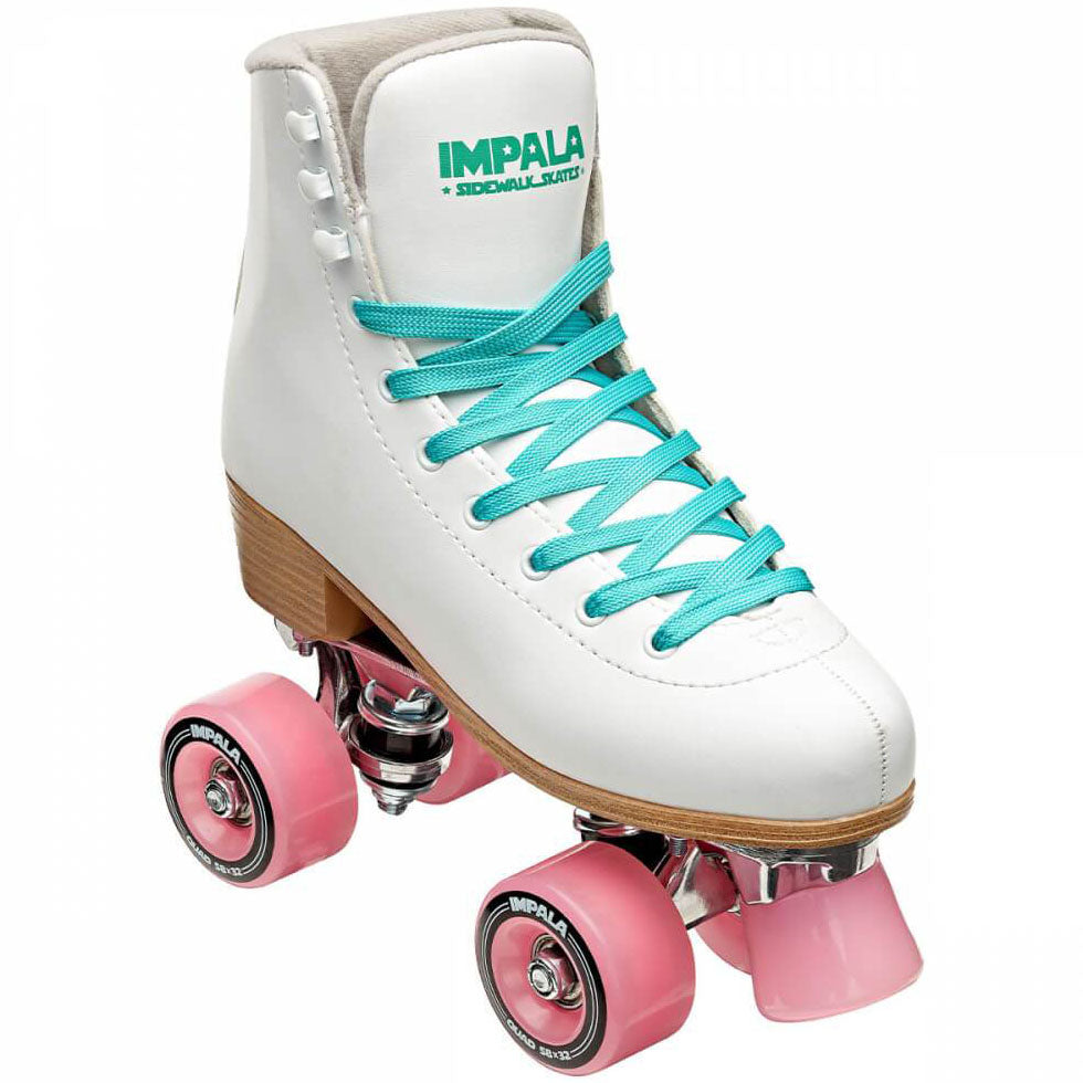 Impala Quad Roller Skates - White/Pink