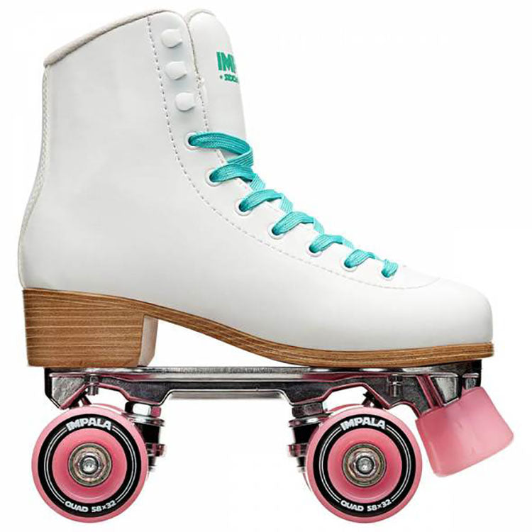 Impala Quad Roller Skates - White/Pink