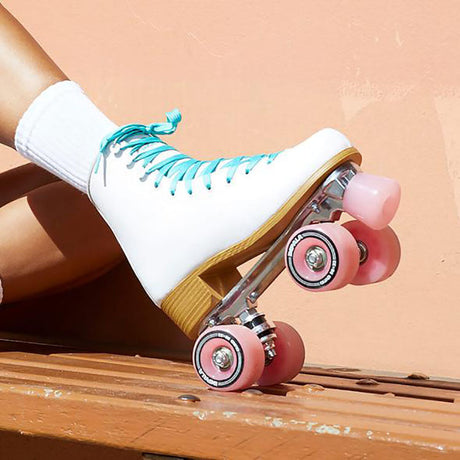 Impala Quad Roller Skates - White/Pink