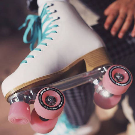 Impala Quad Roller Skates - White/Pink