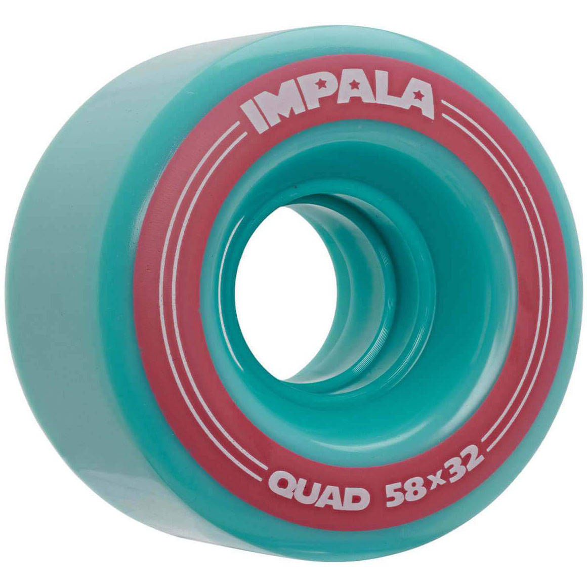 Impala Replacement Quad Roller Skate Wheels 58mm - Aqua