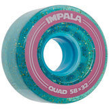 Impala Replacement Quad Roller Skate Wheels 58mm - Holographic Glitter