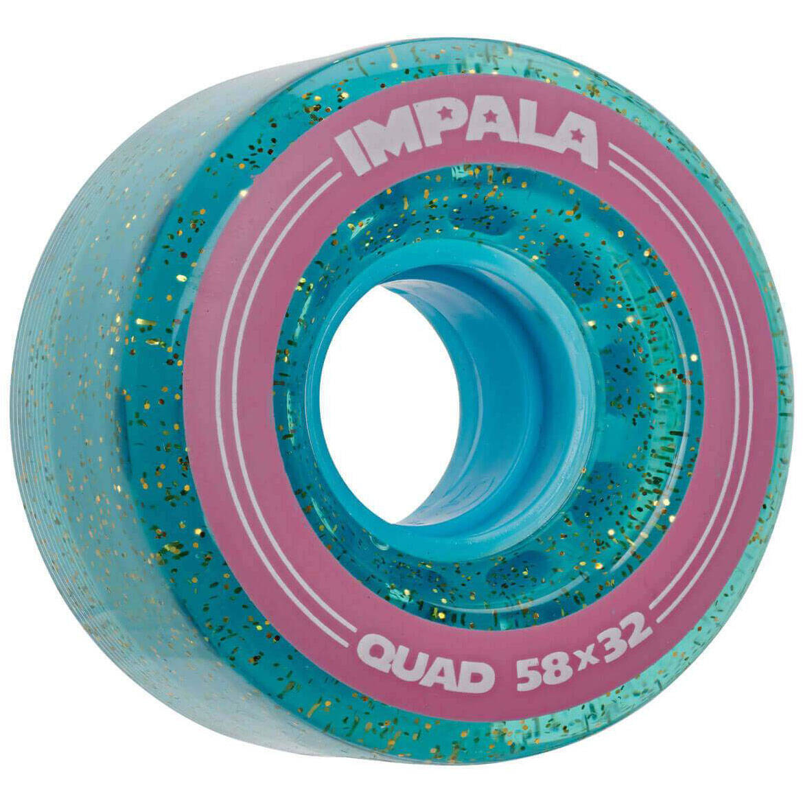 Impala Replacement Quad Roller Skate Wheels 58mm - Holographic Glitter