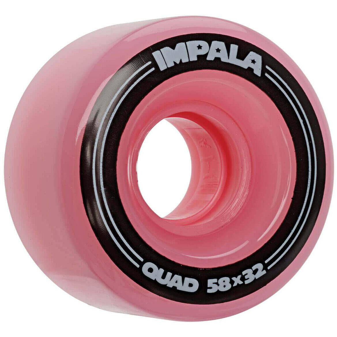 Impala Replacement Quad Roller Skate Wheels 58mm - Pink