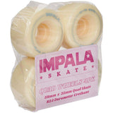 Impala Replacement Quad Roller Skate Wheels 58mm - Pastel Yellow