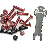 Independent Genuine 1'' Phillips Skateboard Truck Bolts - Red/Black