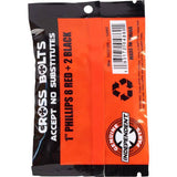 Independent Genuine 1'' Phillips Skateboard Truck Bolts - Red/Black