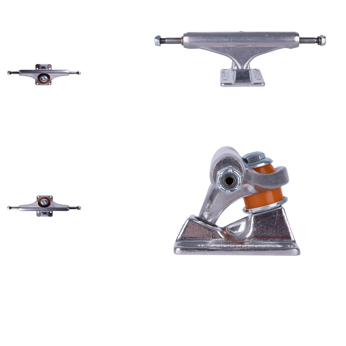Independent Forged Hollow Mid Skateboard Trucks - Silver 144mm