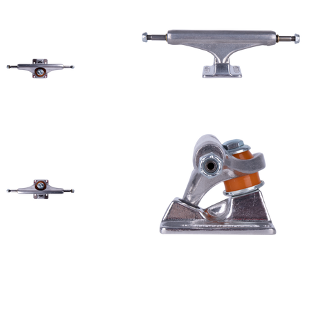 Independent Forged Hollow Mid Skateboard Trucks - Silver 129mm