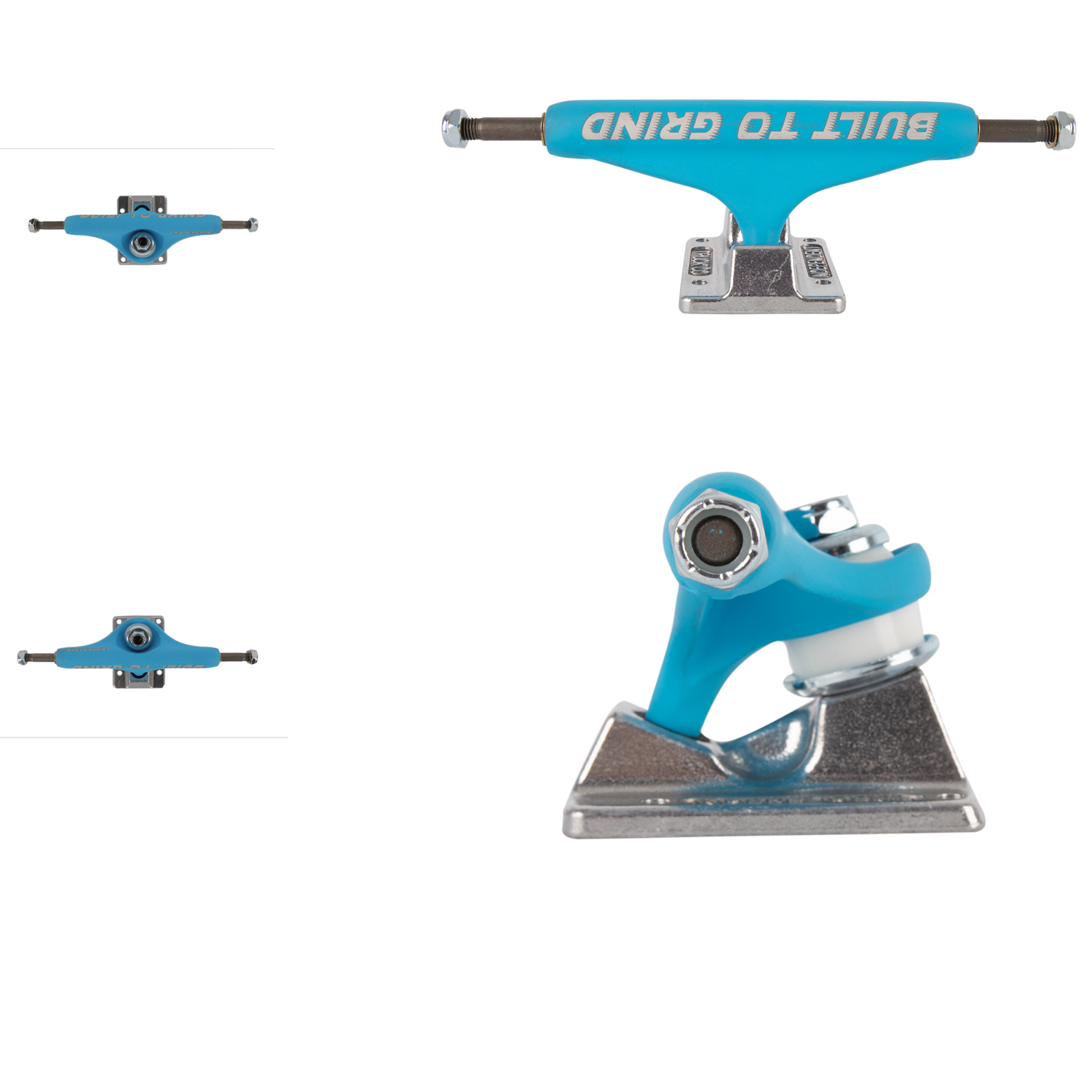 Independent Stage 11 Forged Hollow BTG Skateboard Trucks - Blue/Silver 144mm