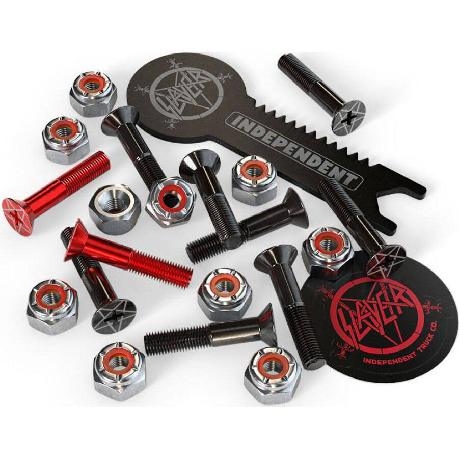 Independent x Slayer Phillips 1" Skateboard Truck Bolts - Black