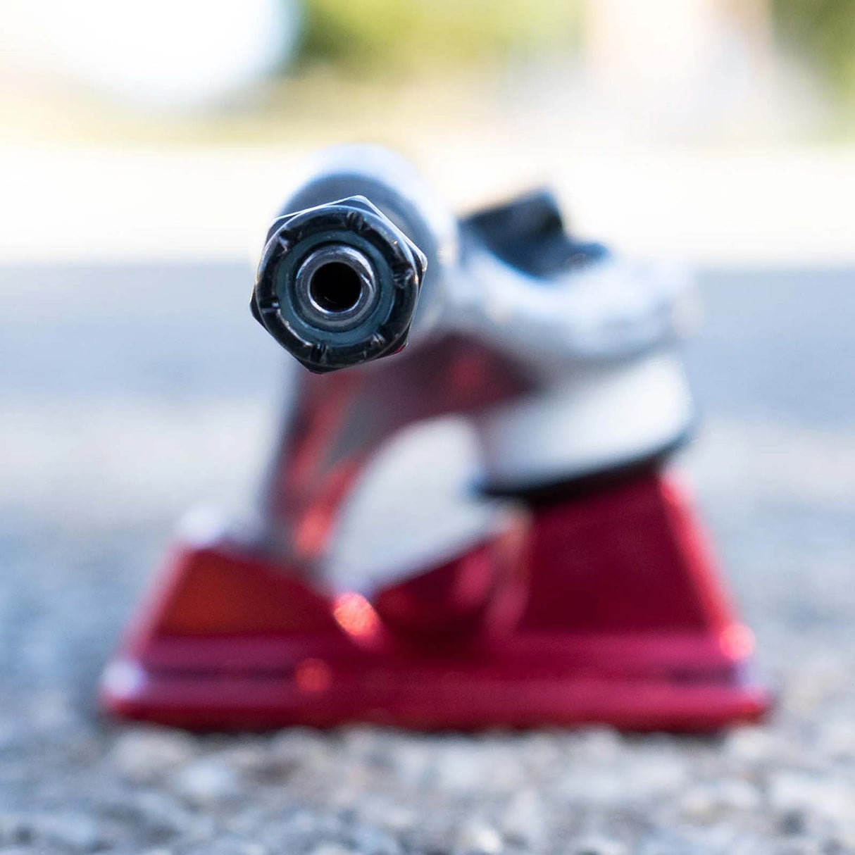 Independent Stage 11 Hollow Forged BTG Summit Skateboard Trucks - Silver/Ano Red 139mm