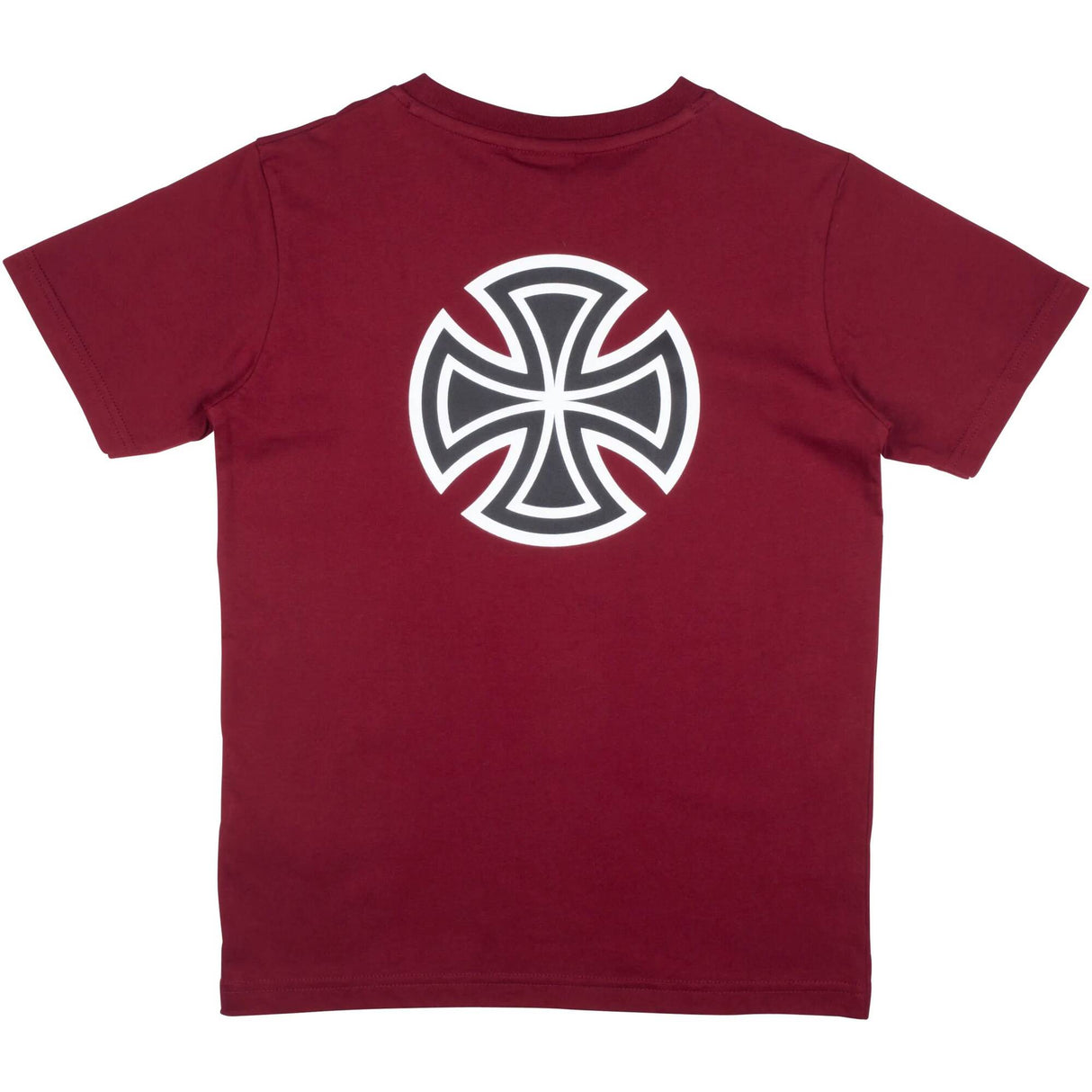 Independent Youth Bar Cross T Shirt - Maroon Yth MED