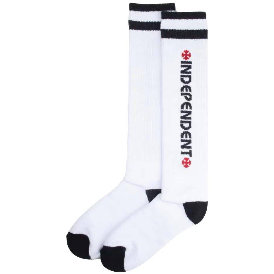 Independent Bar Tall Socks - White
