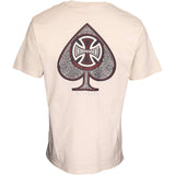 Independent CBB Cross Spade T Shirt - Off White