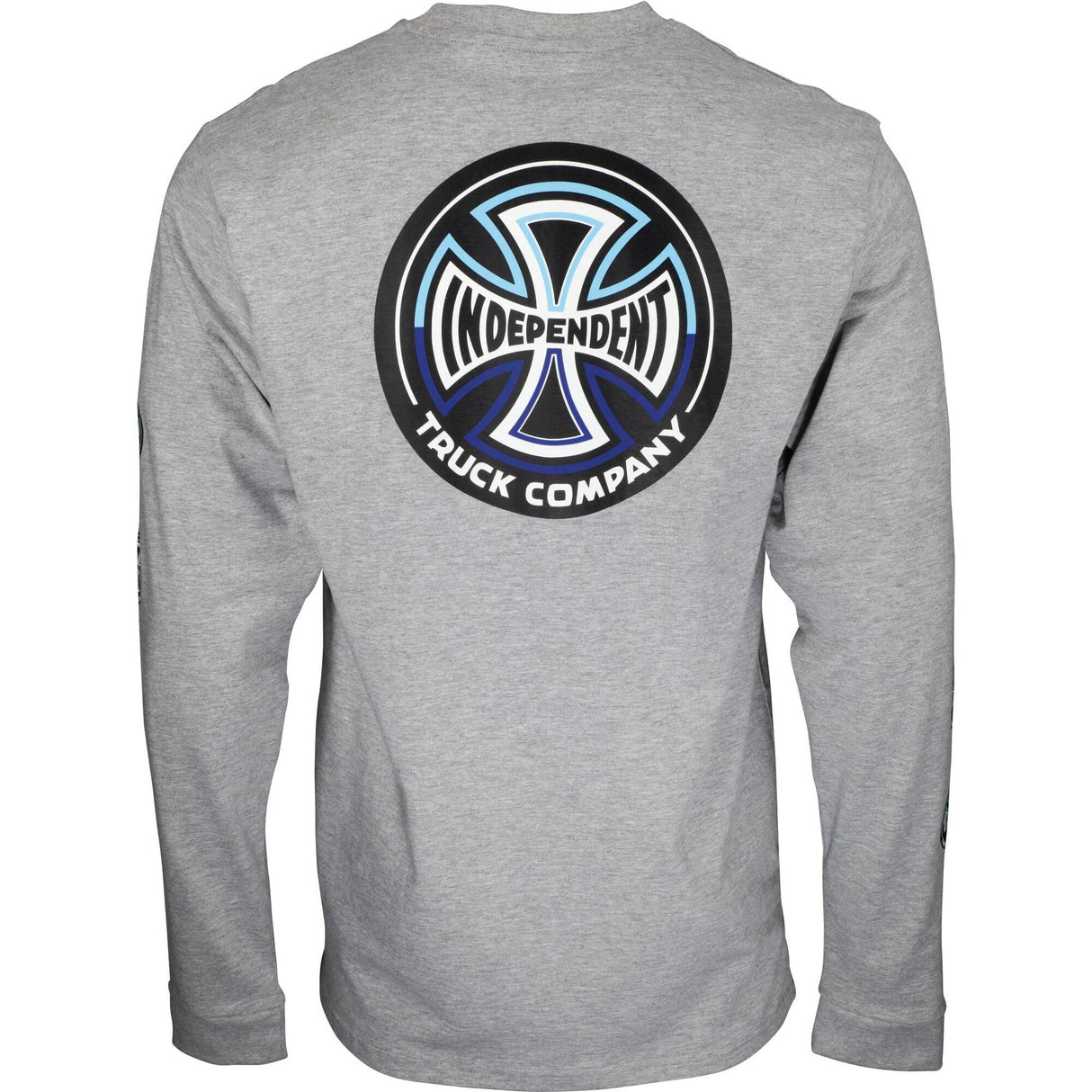 Independent Split Cross Long Sleeve T Shirt - Dark Heather