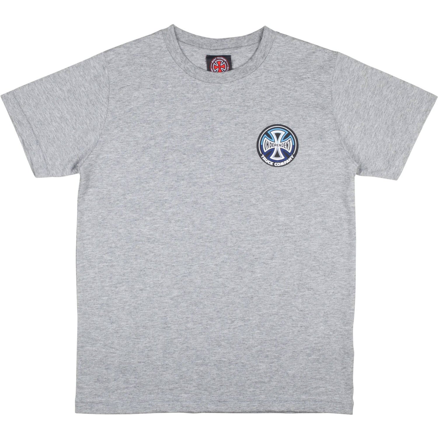 Independent Youth Split Cross T Shirt - Heather Grey