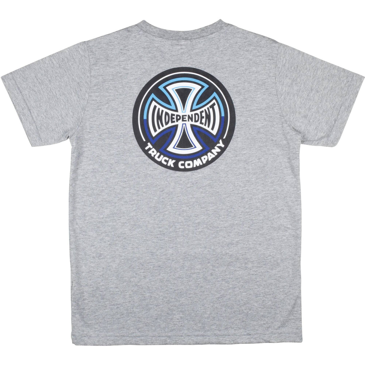 Independent Youth Split Cross T Shirt - Heather Grey Yth MED