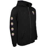 Independent Split Cross Zip Hoodie - Black