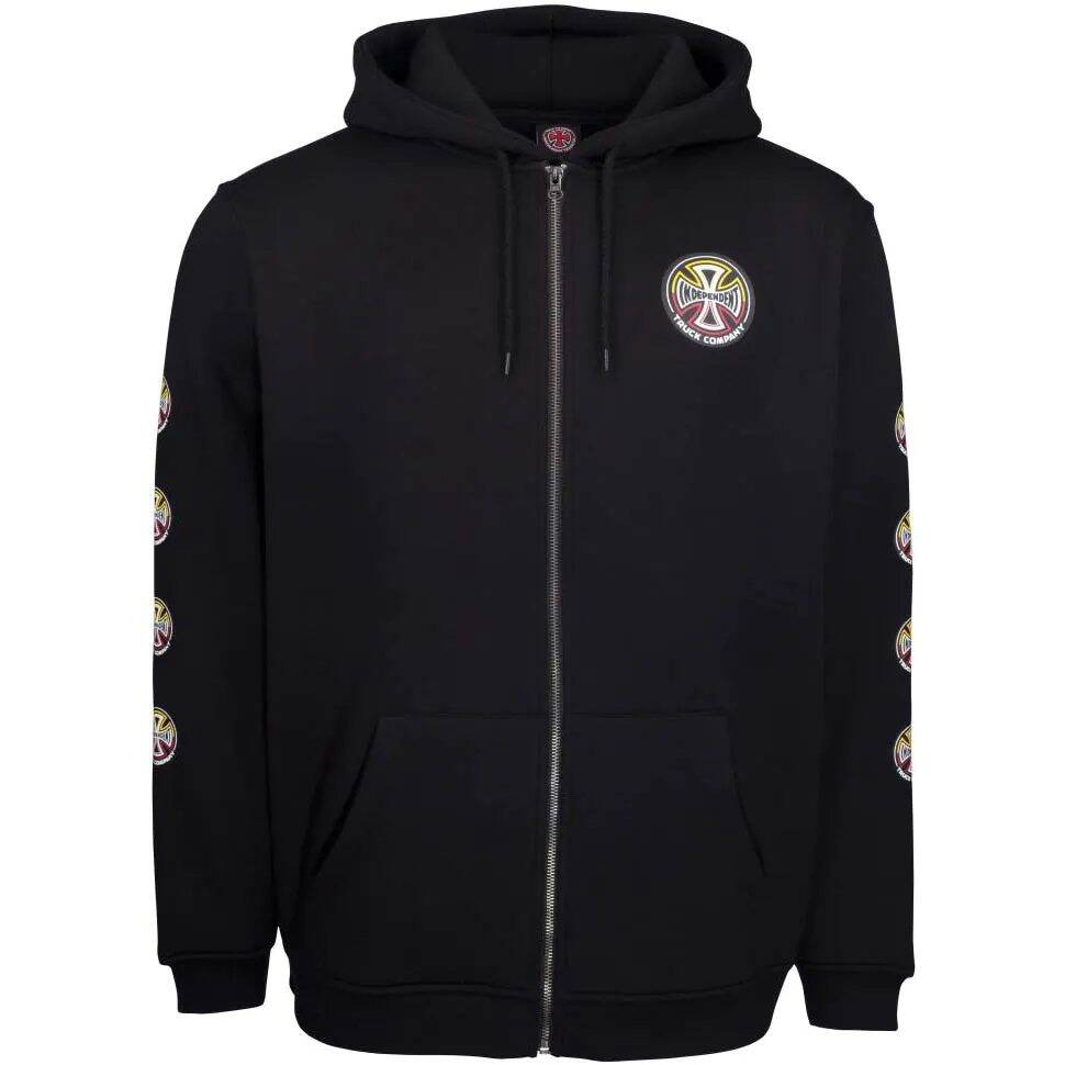 Independent Split Cross Zip Hoodie - Black LRG