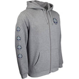 Independent Split Cross Zip Hoodie - Dark Heather