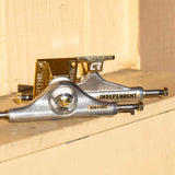 Independent Stage 11 x Carlos Ribeiro Skateboard Trucks - Silver/Gold 139mm
