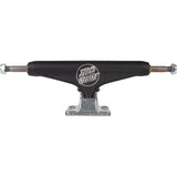 Independent Stage 11 x Santa Cruz Skateboard Trucks - Black/Silver 144mm