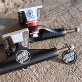 Independent Stage 11 x Santa Cruz Skateboard Trucks - Black/Silver 149mm