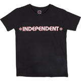 Independent Bar Cross Kids T Shirt - Black Yth XL