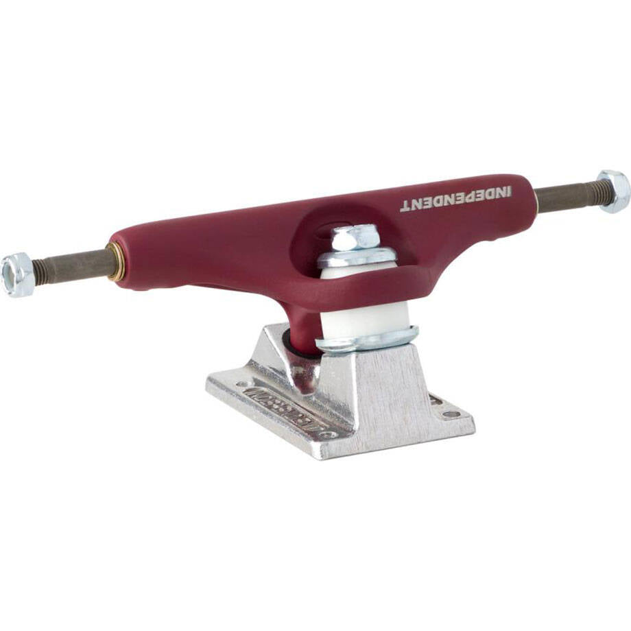 Independent Stage 11 BTG Speed Standard Skateboard Trucks - Burgundy/Silver 144mm