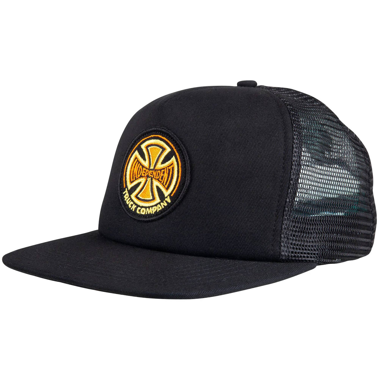 Independent 78 Cross Meshback Cap - Black/Black